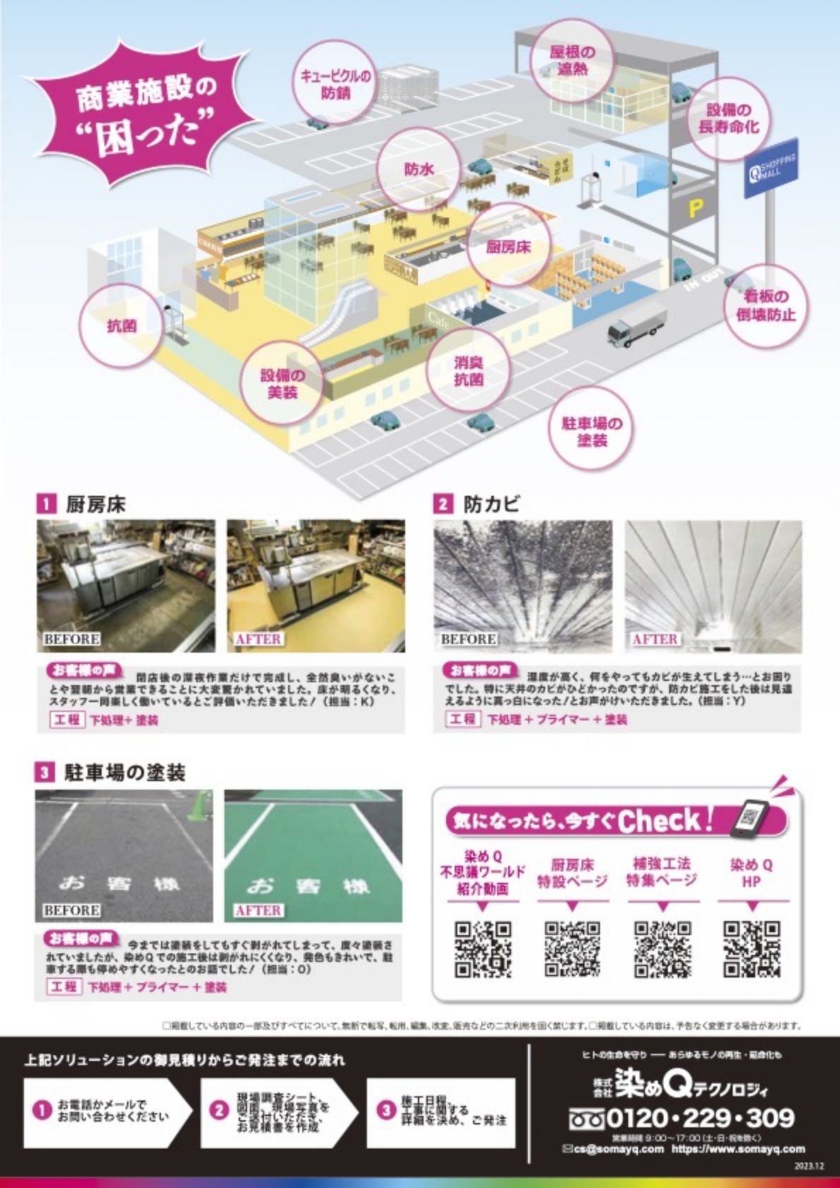 商業施設PDFのサムネイル｜裏